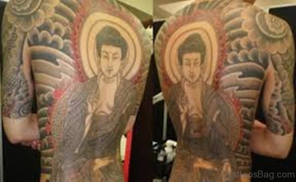 Buddha Tattoo Design On Full Back