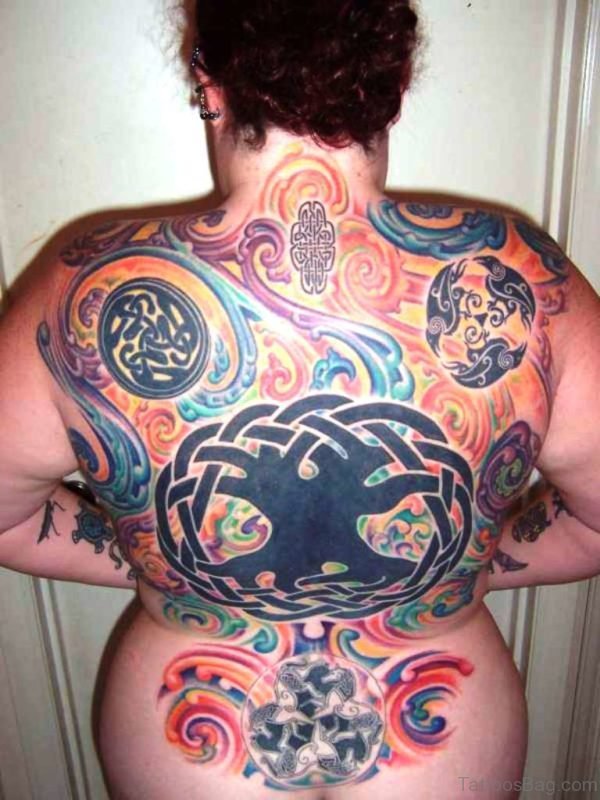 Celtic Full Back Tattoo