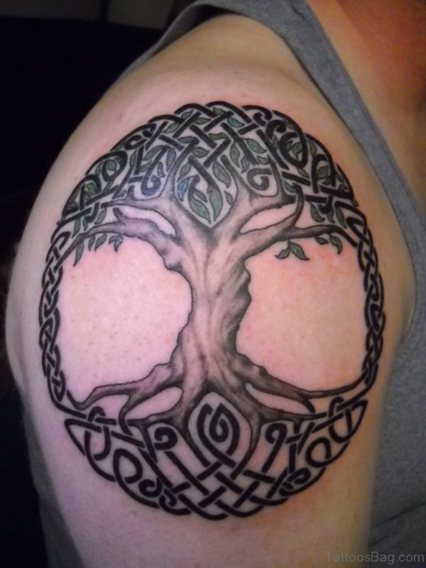 Celtic Tree Of Life Tattoo For Shoulder