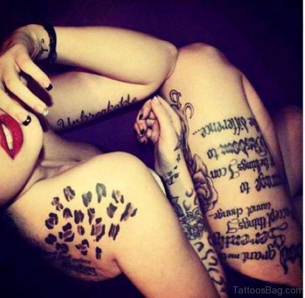 Cheetah Print Tattoo