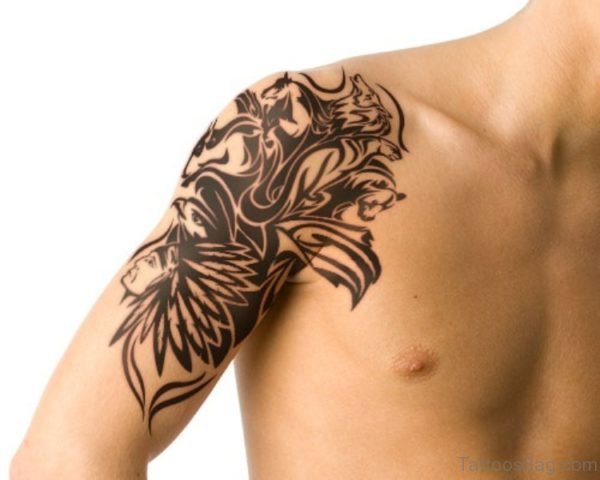 Chief Shoulder Tattoo 