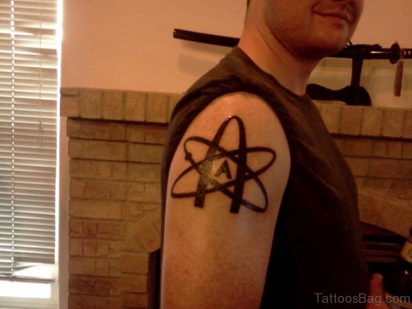 Classic Atheist Tattoo Design