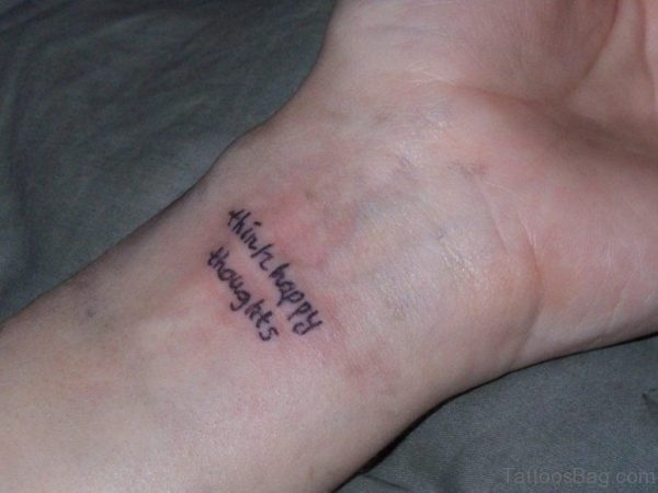 Classic Wording Tattoo