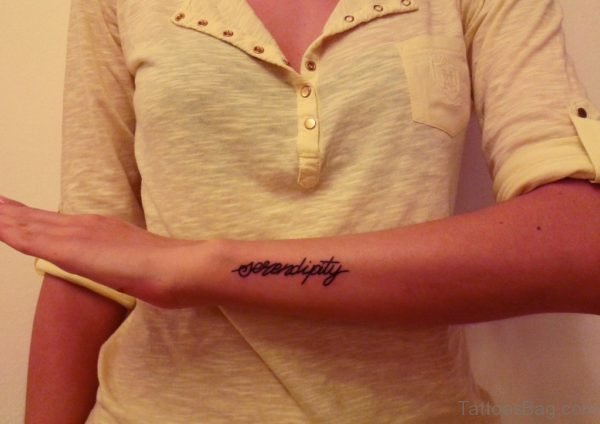 Classic Wording Tattoo