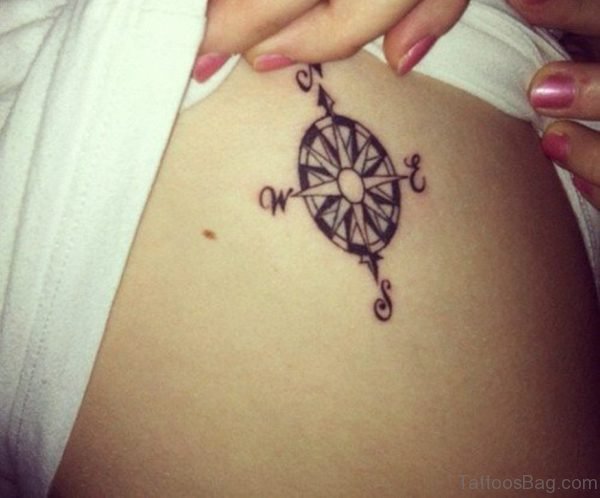 Classy Compass Tattoo