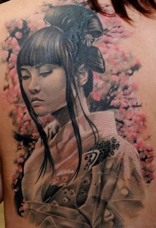 Classy Geisha Tattoo