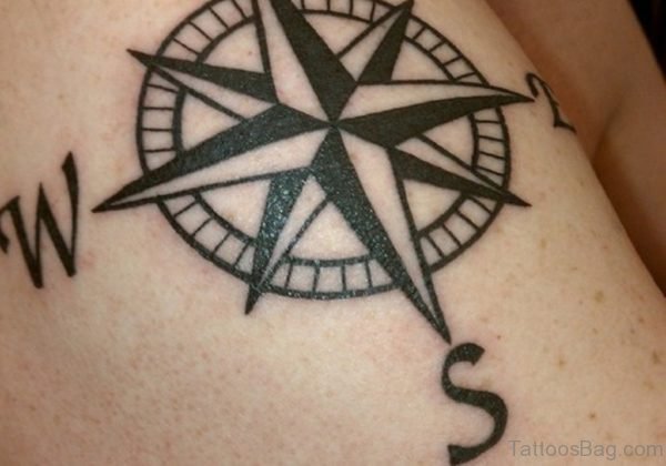 Clean Compass Tattoo