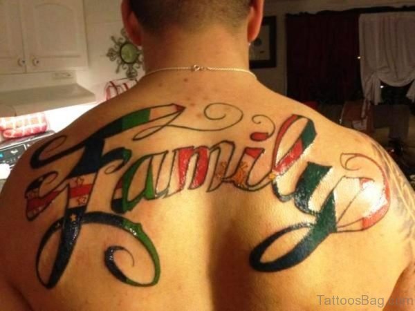 Colored Family Tattoo
