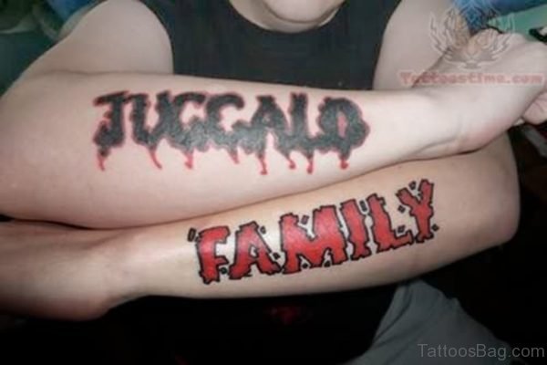 Colored Family Tattoo