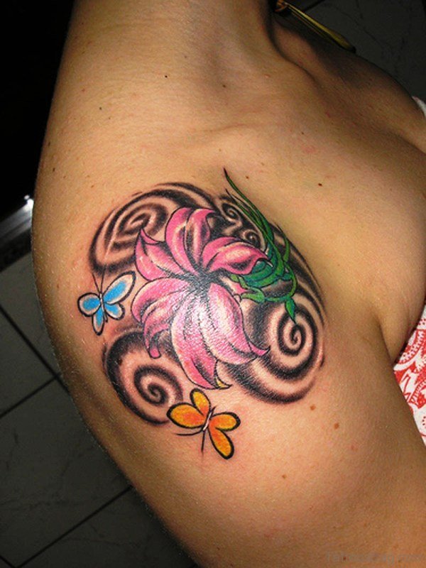 Colorful Butterfly Tattoo
