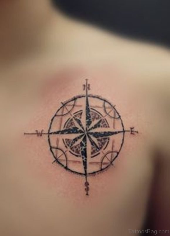 Compass Tattoo Design Image