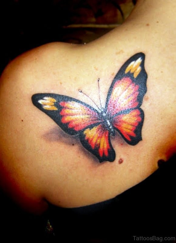 Cool Butterfly Tattoo Design