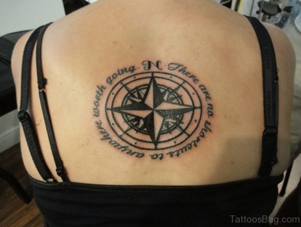 Cool Compass Tattoo Design