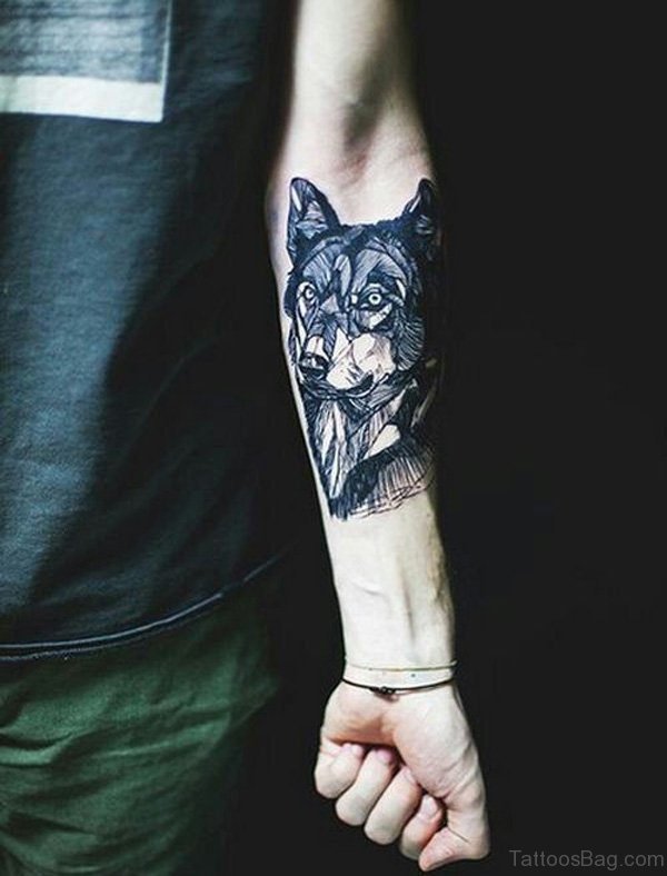 Cool Wolf Tattoo