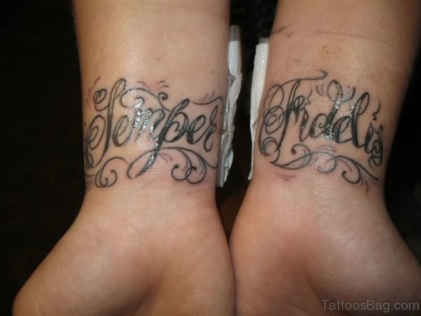 Cool Wording Tattoo Design