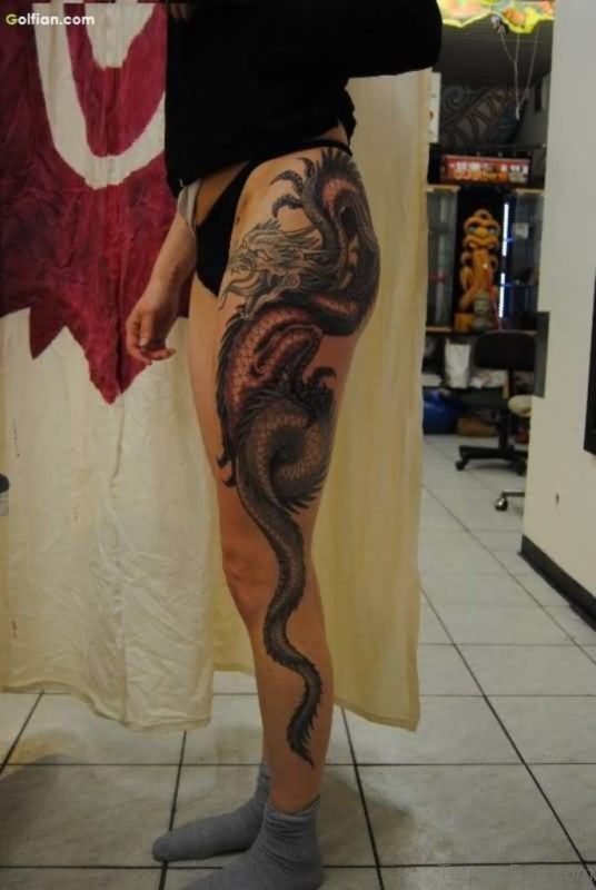 Crazy Asian Dragon Tattoo