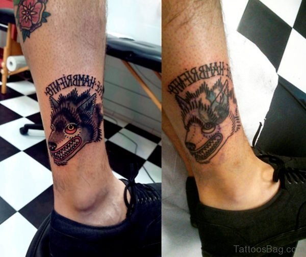 Crazy Wolf Tattoo