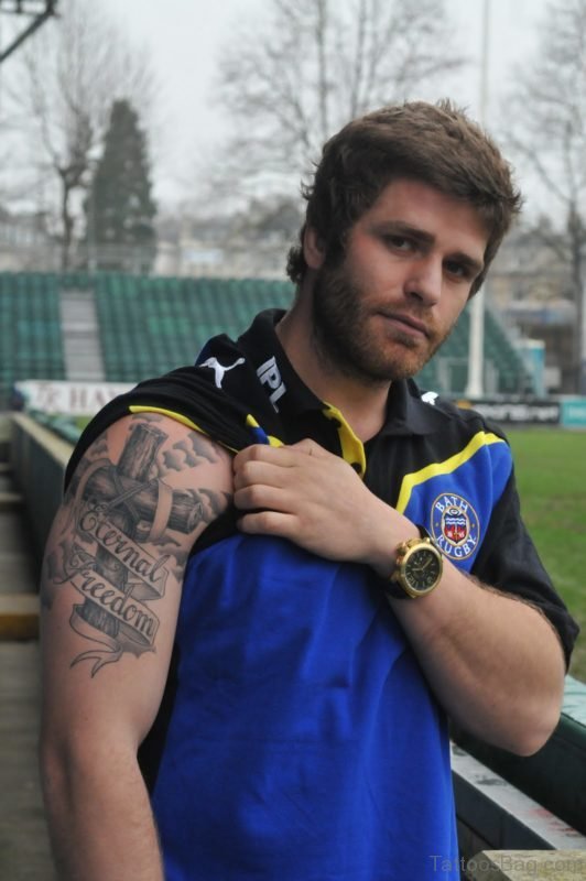 Cross Tattoo On Shoulder