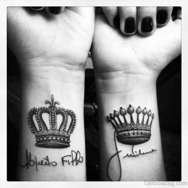 Crown Matching Tattoo