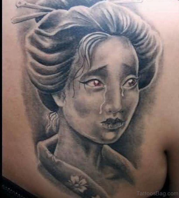 Crying Geisha Tattoo