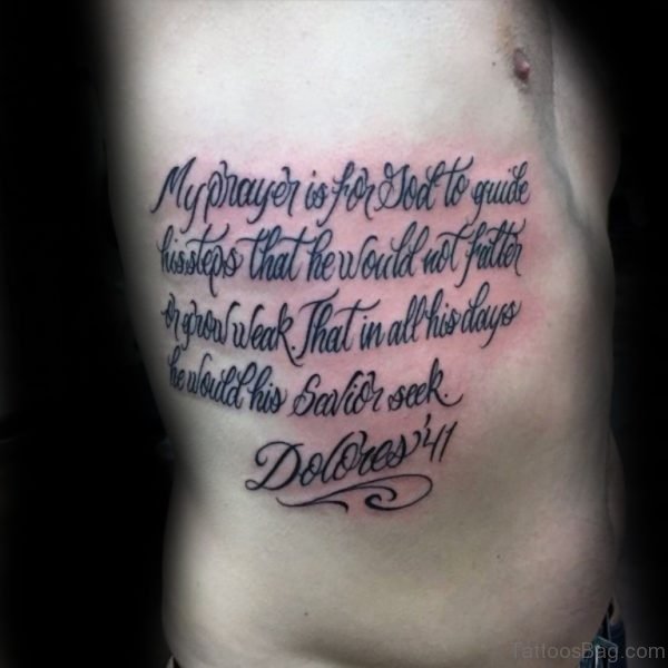 Cursive Wording Tattoo