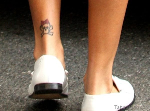 Cute Ankle Skull Tattoo