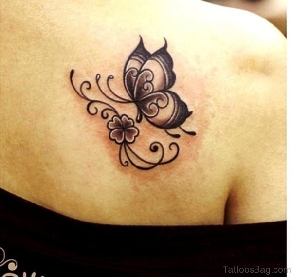 Cute Butterfly Tattoo Design