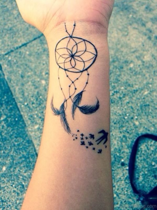 Cute Dreamcatcher Tattoo