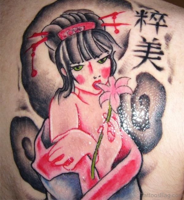 Cute Geisha Tattoo