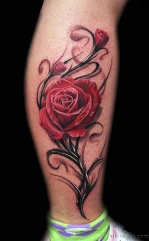 Cute Rose Tattoo