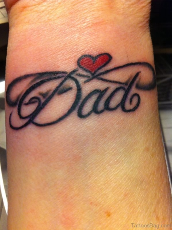 Dad And Heart Tattoo