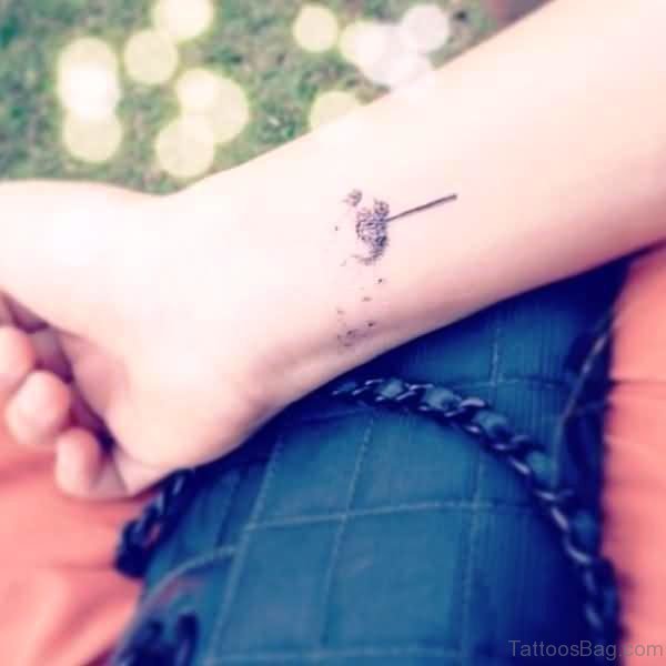 Dandelion Puff Tattoo On Wrist