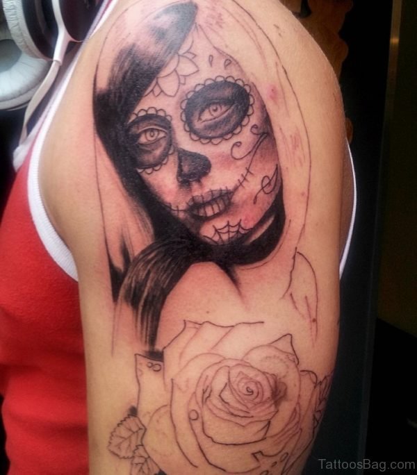 Day Of The Dead Portrait Tattoo