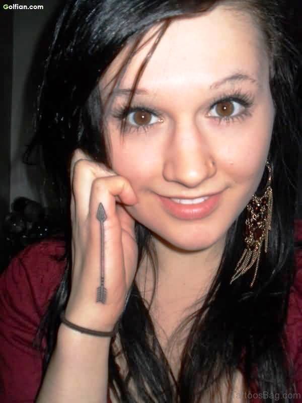 Dazzling Arrow Tattoo On Hand