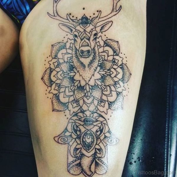 Deer Mandala Tattoo