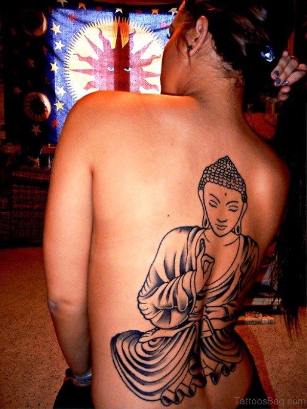 Delightful Buddha Tattoo Design 1