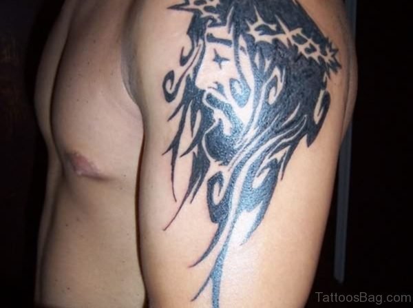 Designer Black Tribal Tattoo