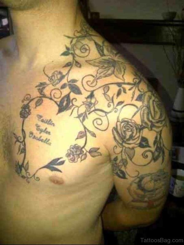 Designer Wine Neck Tattoo