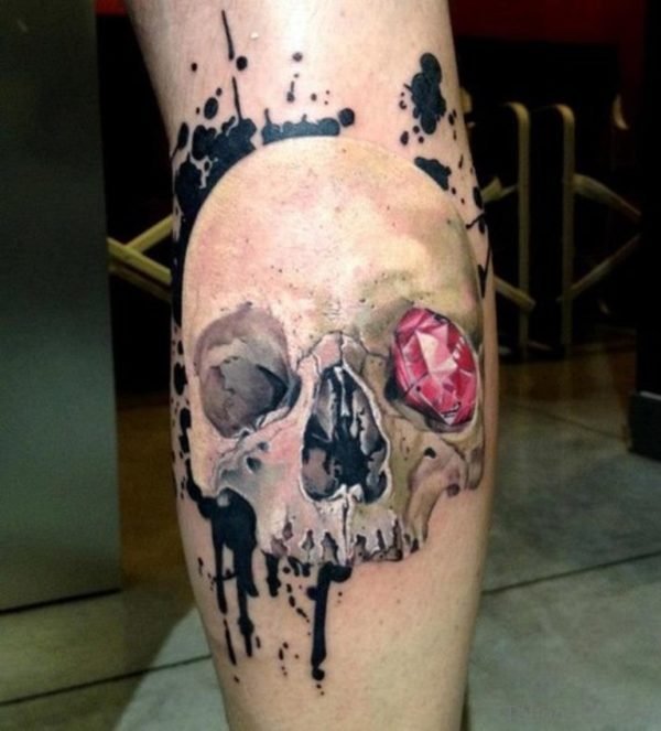 Diamond And Skull Tattoo