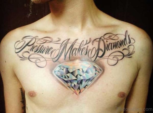 Diamond Tattoo on Chest