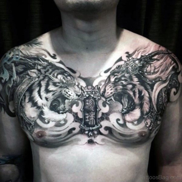 Double Lion Tattoo