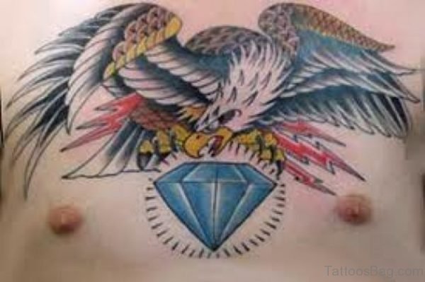 Eagle And Diamond Tattoo