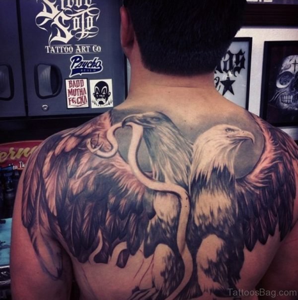 Eagle And Snake Tattoo