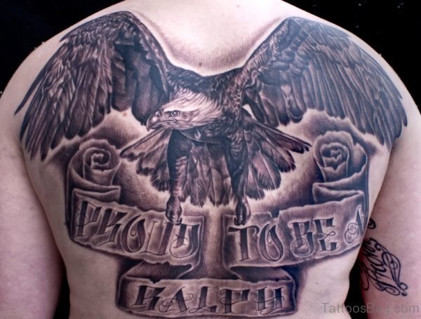 Eagle Tattoo Design On Back