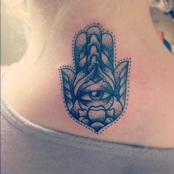 Egyptian Neck Tattoo Design