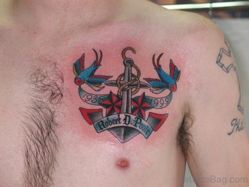 Eleagnt Anchor Tattoo