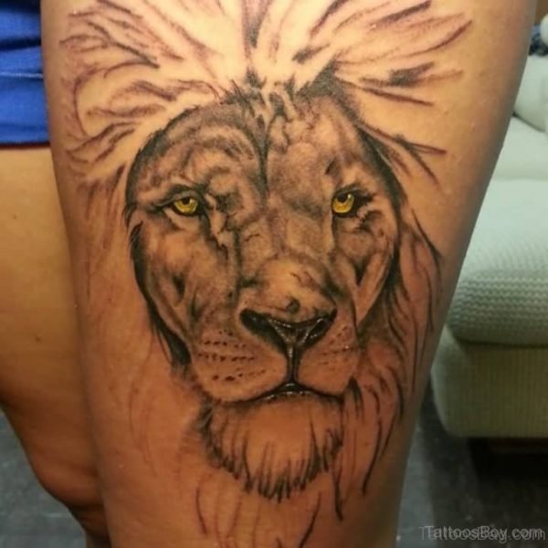 Eleagnt Lion Tattoo