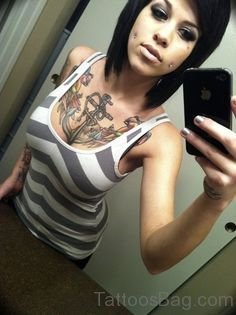 Elegant Anchor Tattoo