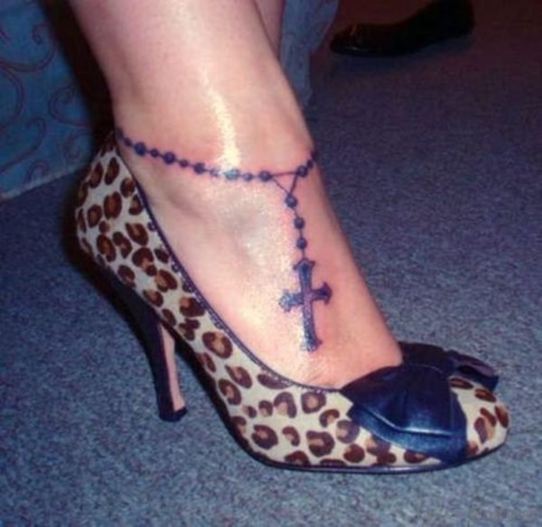 Elegant Cross Tattoo Design