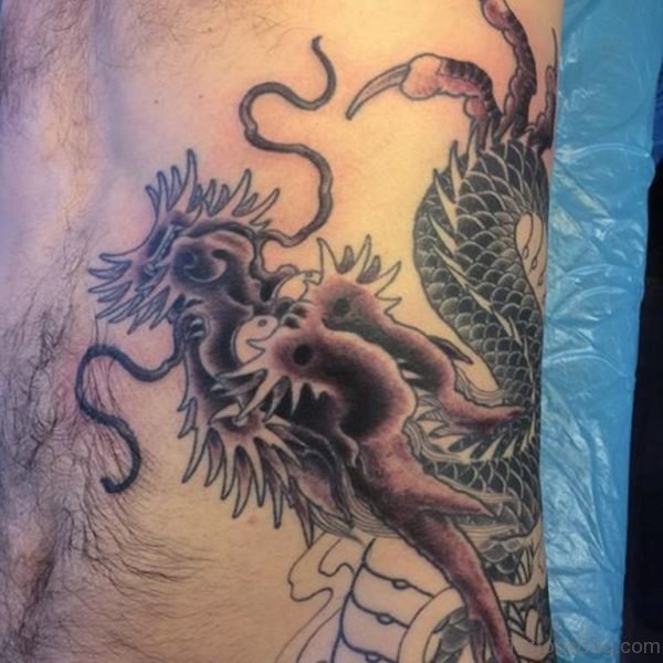 Elegant Dragon Tattoo Design